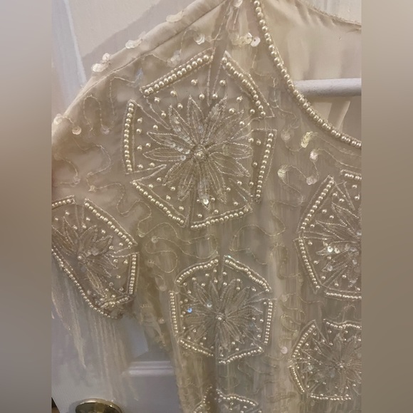 Beaded White Dress - Picture 5 of 10